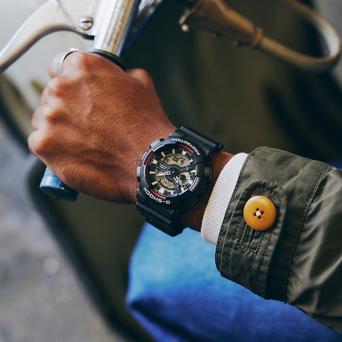 G-Shock ANALOG-DIGITAL 110 Series Quartz Men&#39;s Watch GA110RL-1A