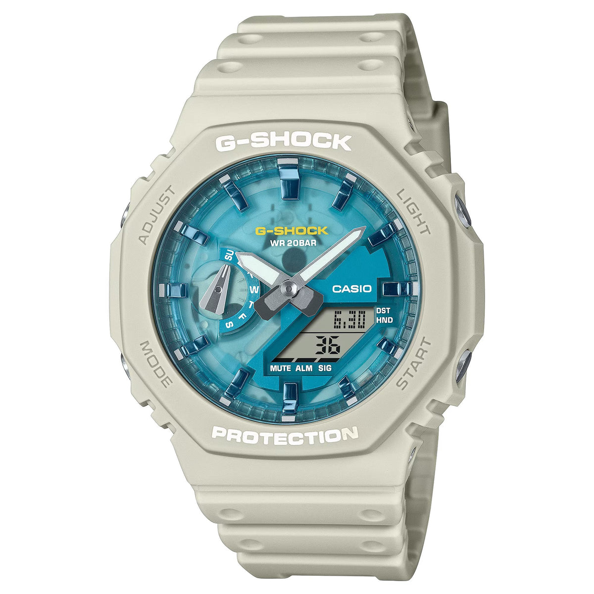 G-Shock ANALOG-DIGITAL 2100 Series Quartz Men&#39;s Watch GA2100AS-5A