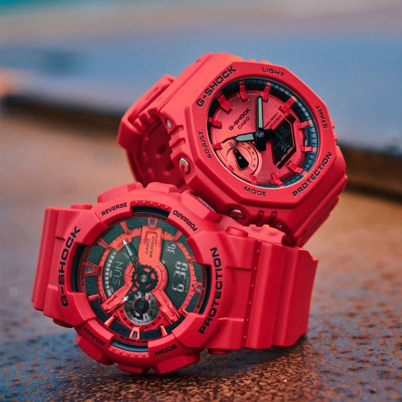 G-Shock 2100 Series Quartz Men's Watch GA2100RRB-4A