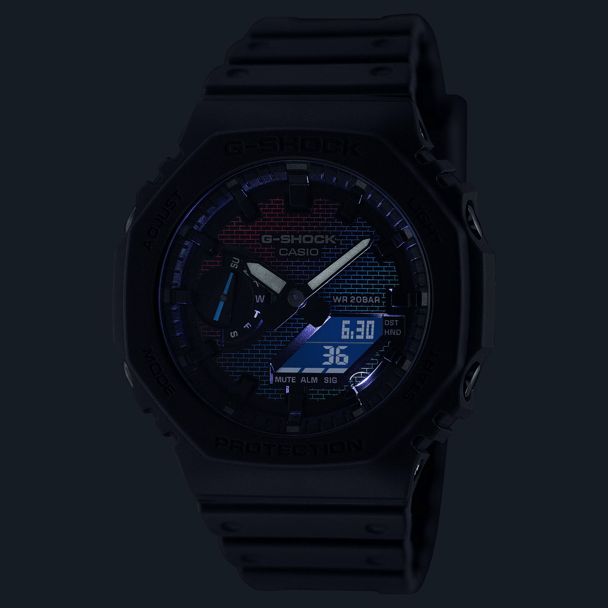 G-Shock ANALOG-DIGITAL 2100 Series Quartz Men&#39;s Watch GA2100RW-1A
