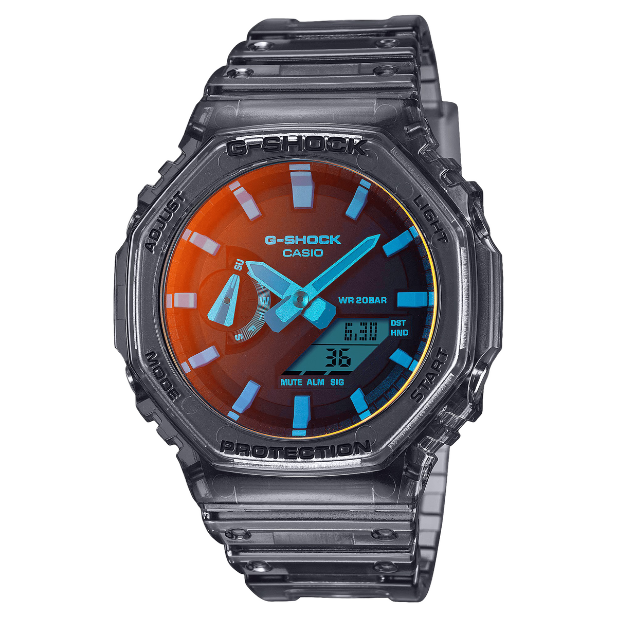 G-Shock Analog-Digital 2100 Series Solar Men&#39;s Watch GA2100TLS-8A