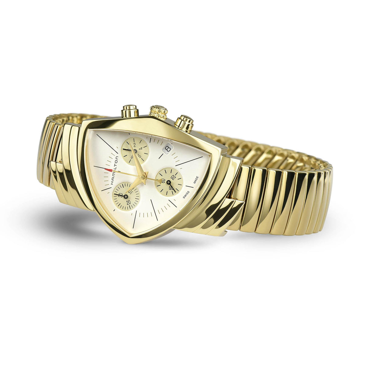 Hamilton Ventura Chrono Quartz Mens Watch H24422151