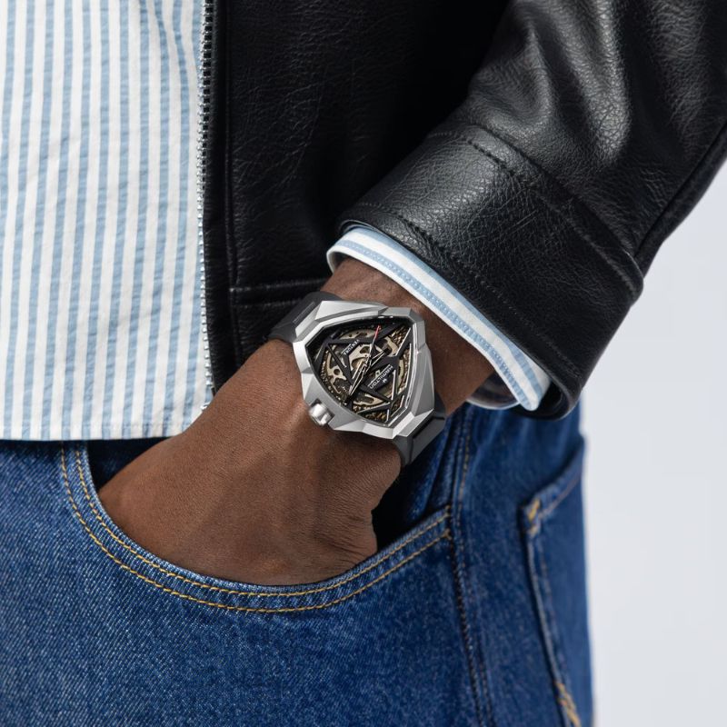 Hamilton Ventura Edge Skeleton Automatic Mens Watch H24635330