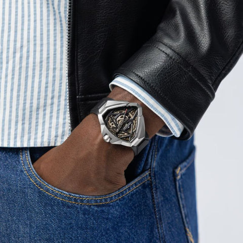 Hamilton Ventura Edge Skeleton Automatic Mens Watch H24635330