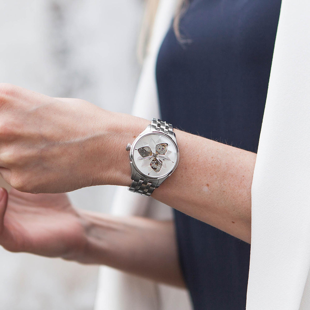 Hamilton Jazzmaster Open Heart Automatic Womens Watch H32115191