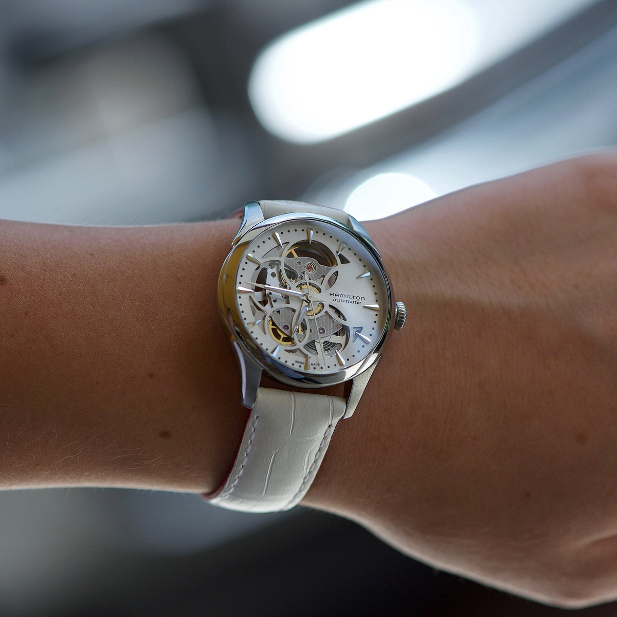 Hamilton Jazzmaster Skeleton Automatic Womens Watch H32405811