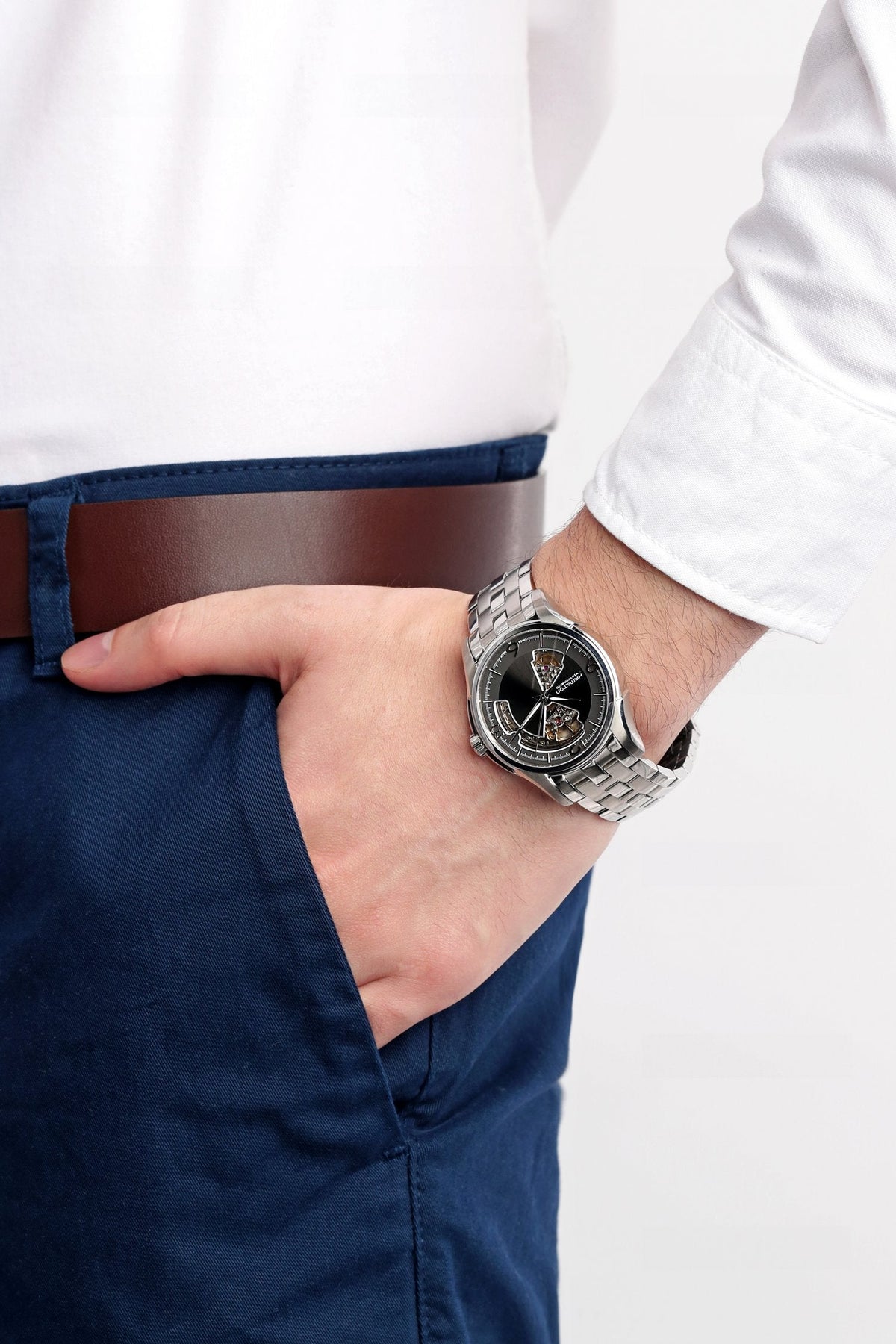 Hamilton Jazzmaster Open Heart Automatic Mens Watch H32565185