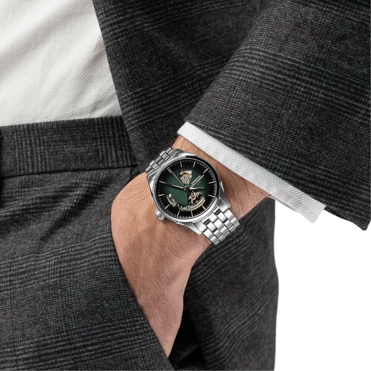 Hamilton Jazzmaster Open Heart Automatic 42mm Mens Watch H32705160