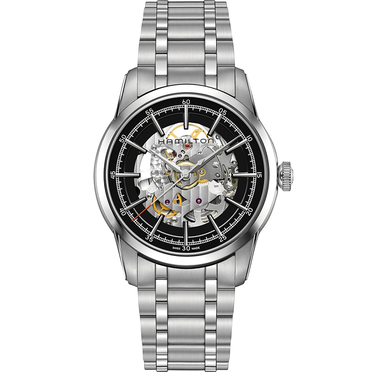 Hamilton American Classic RailRoad Skeleton Automatic Men&#39;s watch H40655131