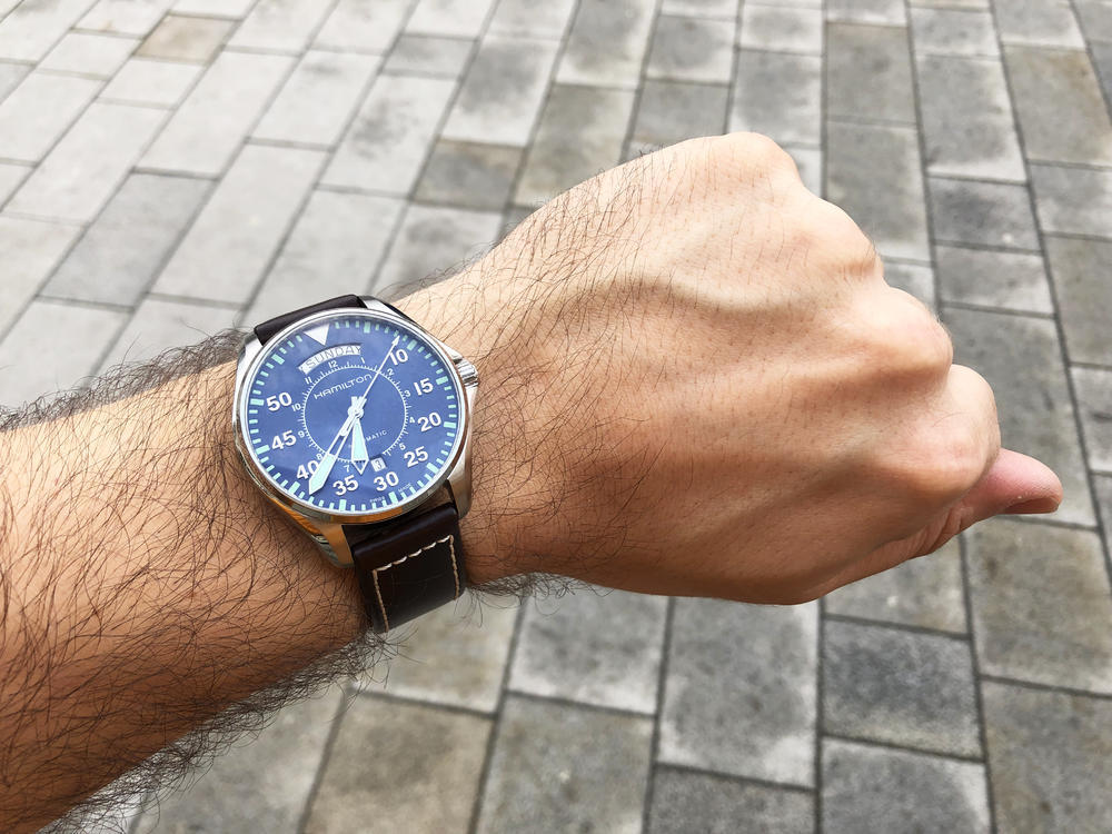 Hamilton Khaki Aviation Pilot Day Date Automatic Mens Watch H64615545