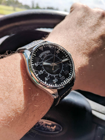 Hamilton Khaki Aviation Pilot Day Date Automatic Mens Watch H64615735