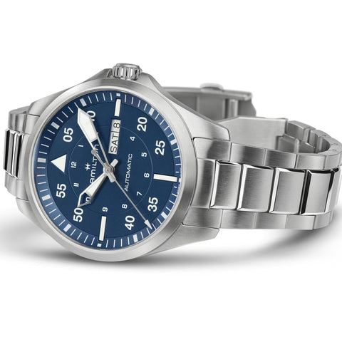 Hamilton Khaki Aviation Pilot Day Date Automatic Mens Watch H64635140