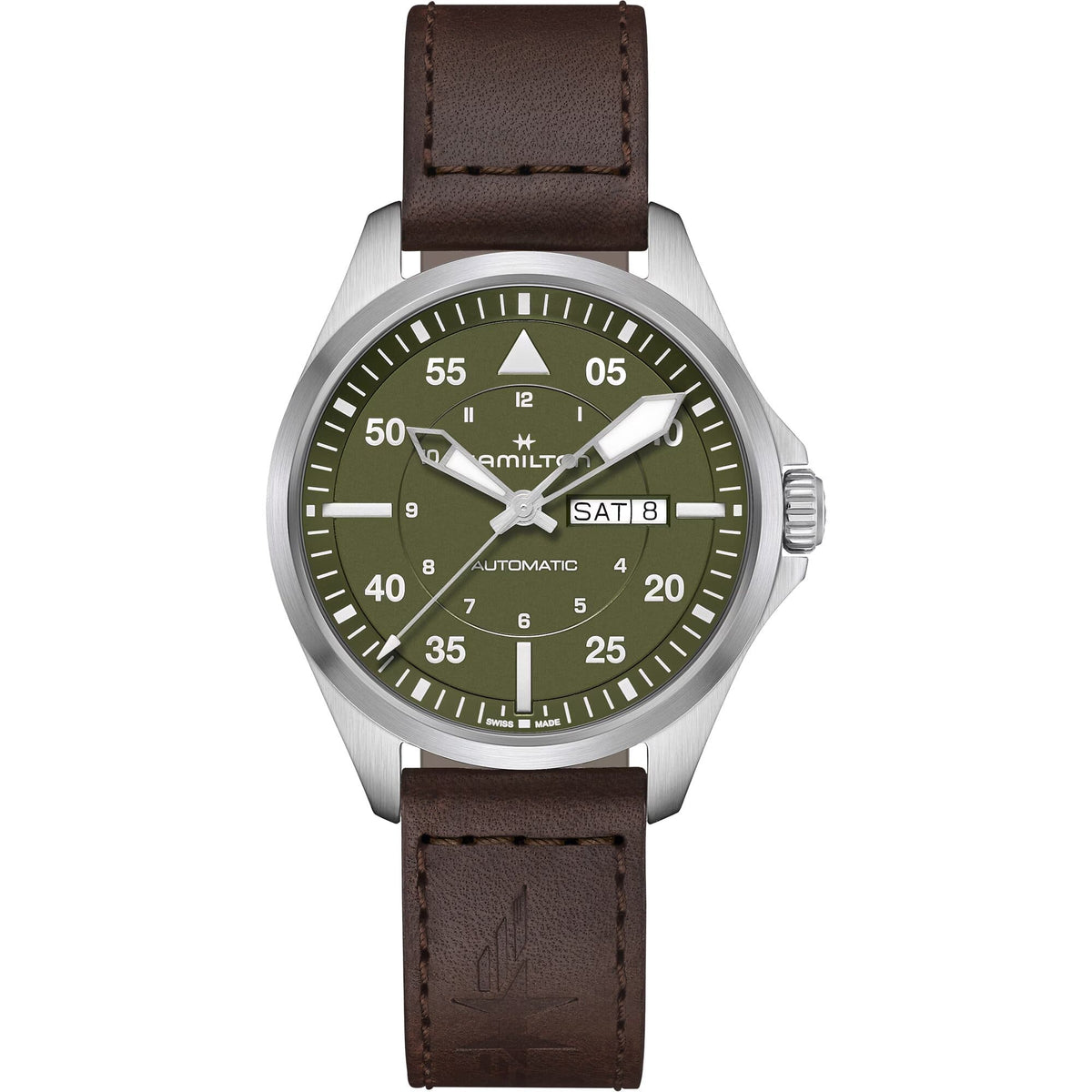 Hamilton Khaki Aviation Pilot Day Date Automatic Men&#39;s Watch H64635560