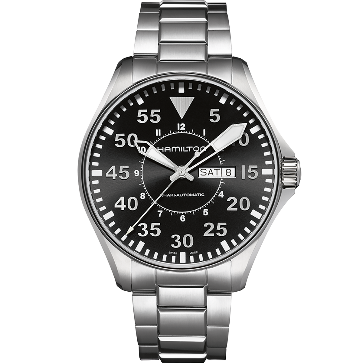 Hamilton Khaki Aviation Pilot Day Date Automatic Men&#39;s Watch H64715135