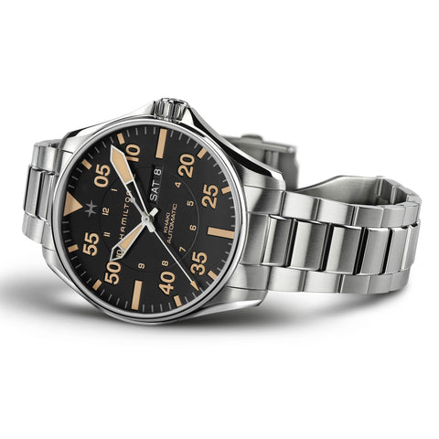 Hamilton Khaki Aviation Pilot Day Date Automatic Mens Watch H64725131