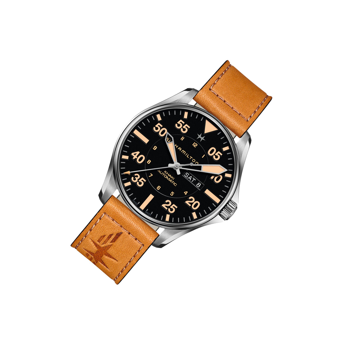 Hamilton Khaki Aviation Pilot Day Date Automatic Men&#39;s Watch H64725531