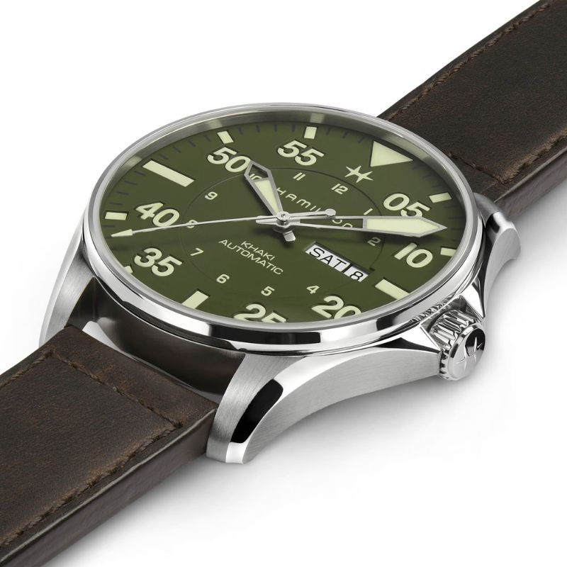 Hamilton Khaki Aviation Pilot Schott NYC - Limited Edition Automatic Men's Watch H64735561