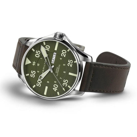 Hamilton Khaki Aviation Pilot Schott NYC - Limited Edition Automatic Mens Watch H64735561
