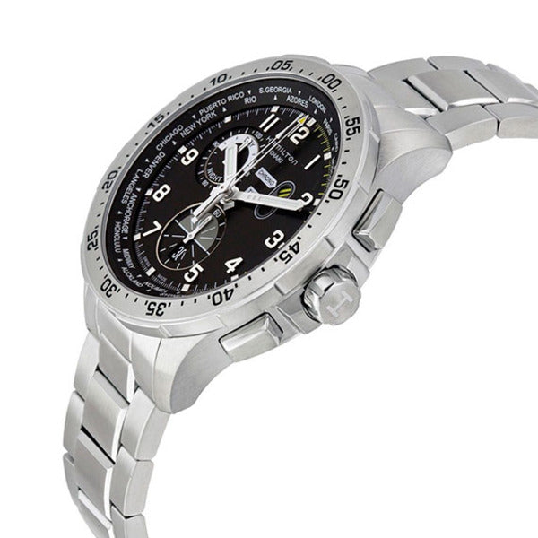 Hamilton Khaki Aviation Worldtimer Chrono Quartz Men&#39;s Watch H76714135