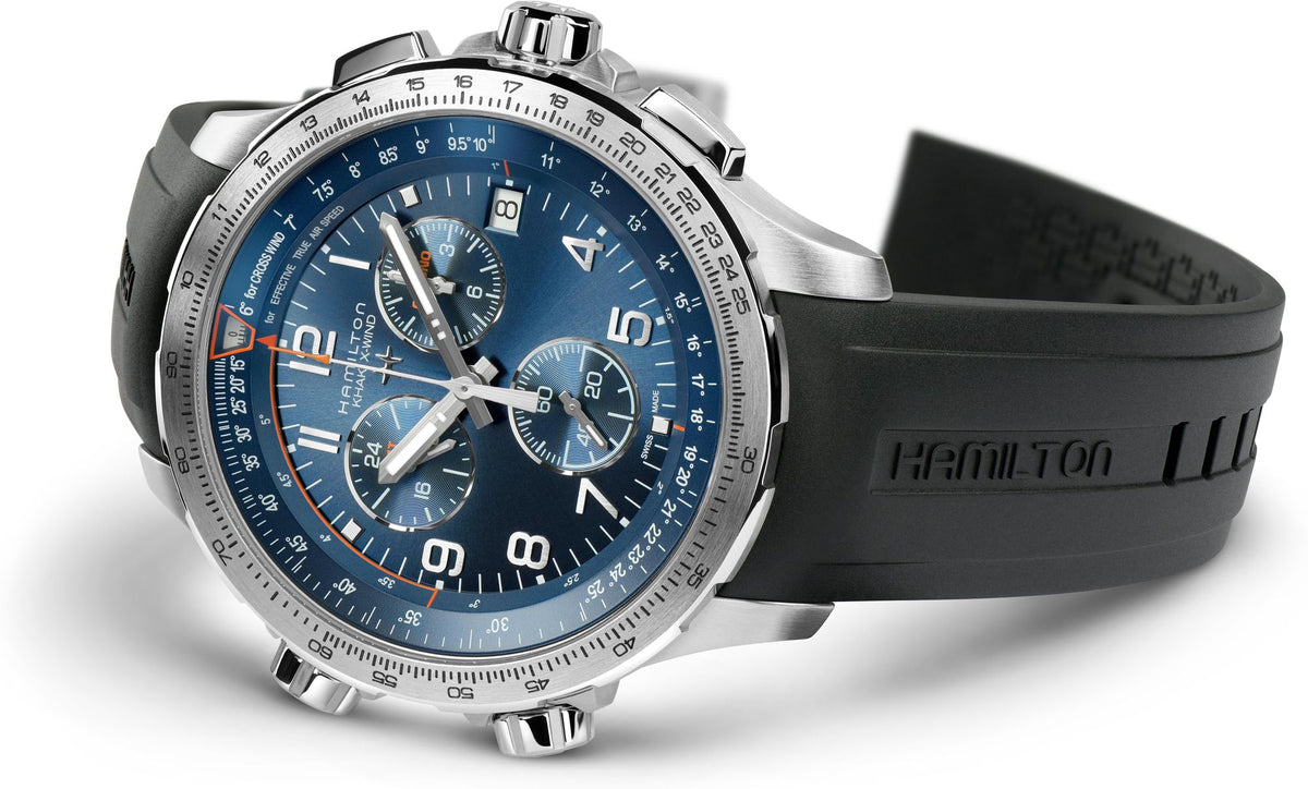 Hamilton Khaki Aviation X-Wind GMT Chrono Quartz Mens Watch H77922341