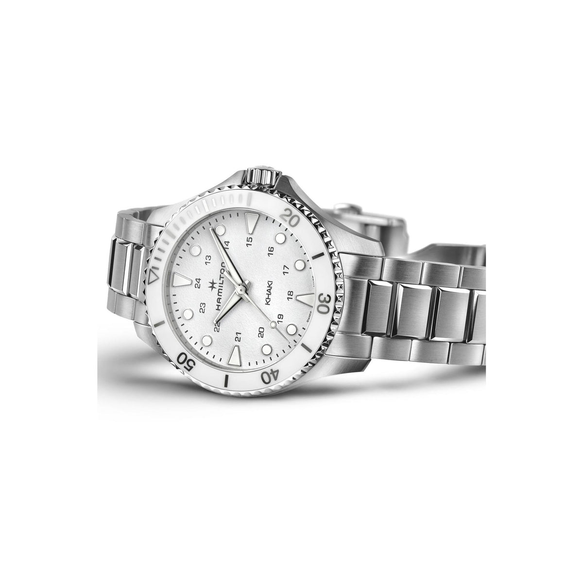 Hamilton Khaki Navy Scuba Quartz Womens Watch H82221110