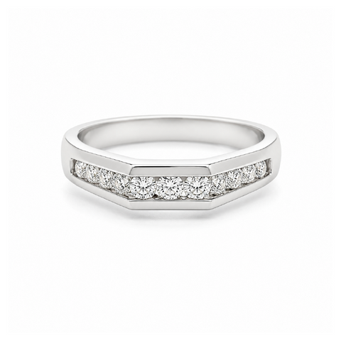 0.32CT Diamond 14K White Gold Destiny Band