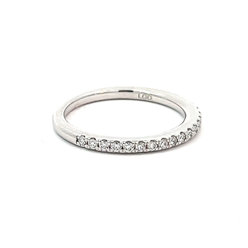 10K White Gold 0.25TDW Lab Grown Diamond Band