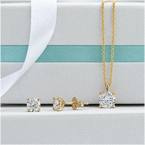 14K Yellow Gold 2.00CT Lab Grown Diamond Solitaire Pendant