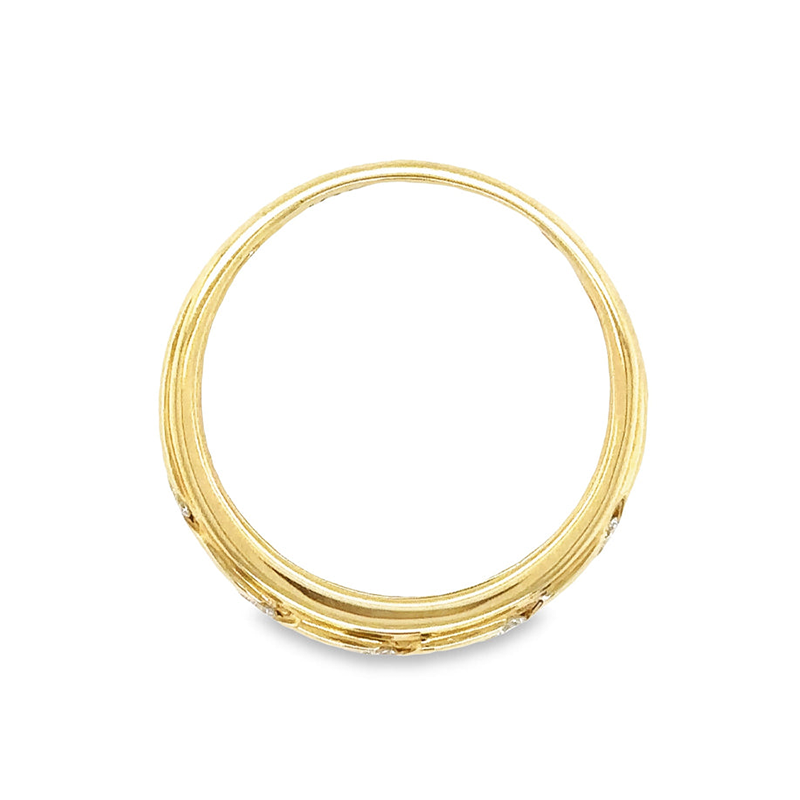 10K Yellow Gold 0.20TDW Diamond Men’s Band