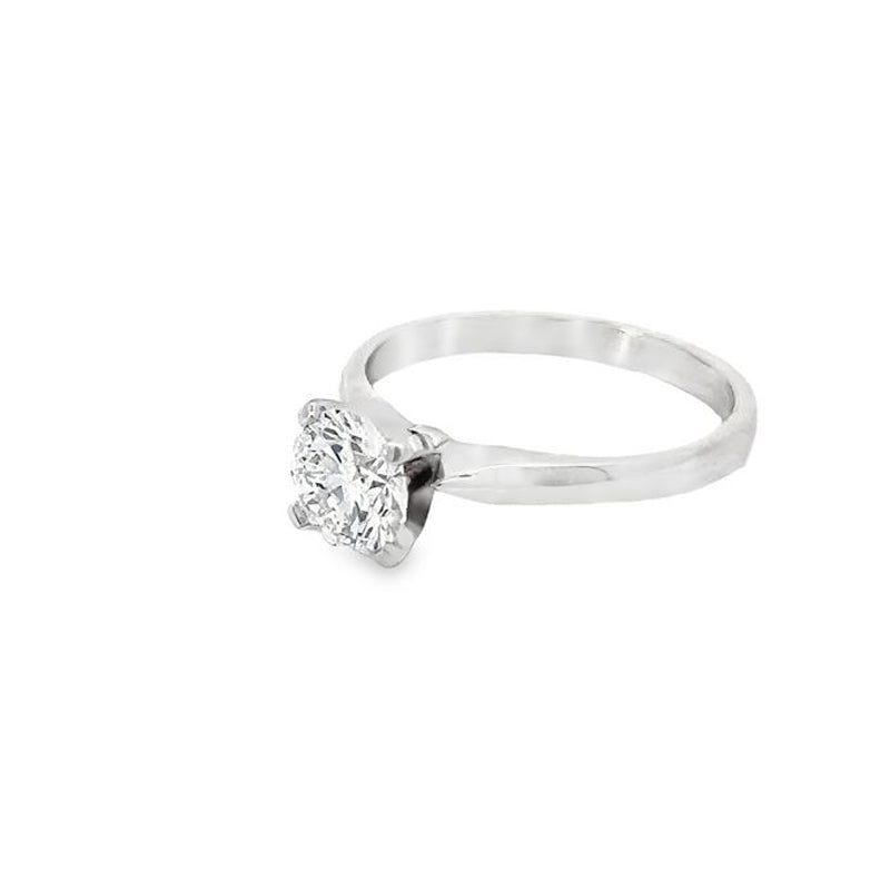 14K White Gold 1.01TDW Lab Grown Diamond Solitaire Ring