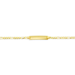 10k Yellow Gold Figaro Baby Bracelet