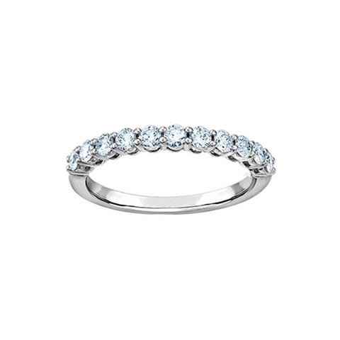 14K White Gold 0.75TDW Lab Grown Diamond Band