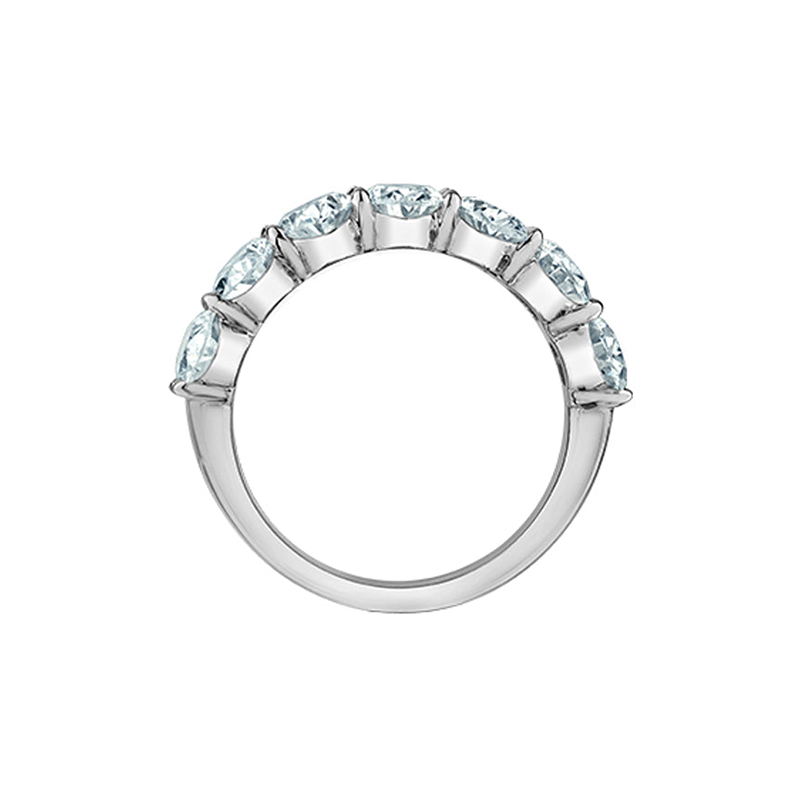 1.61ct Lab Grown Oval Diamond Band in White 14K Gold