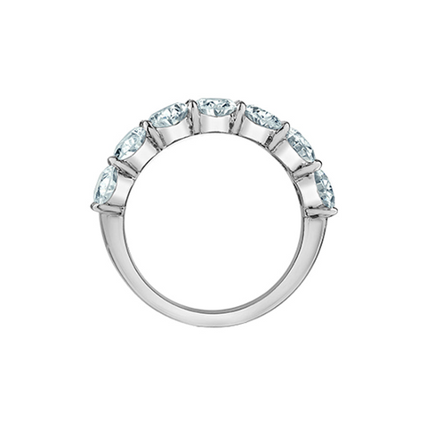 1.61ct Lab Grown Oval Diamond Band in White 14K Gold