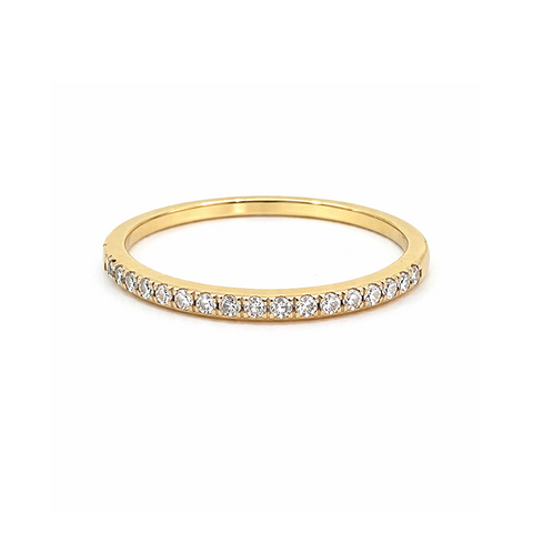 10K Yellow Gold 0.25TDW Lab Grown Diamond Band