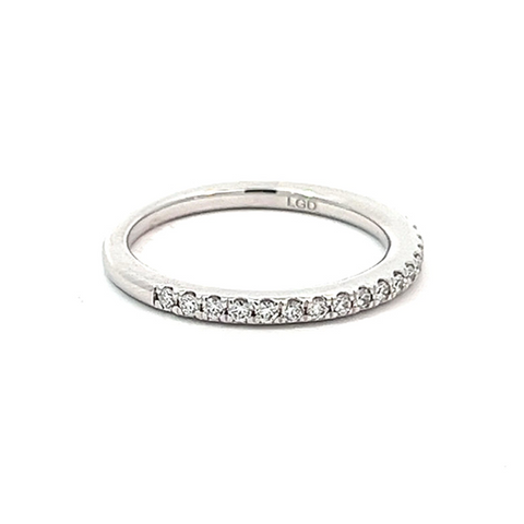 10K White Gold 0.25TDW Lab Grown Diamond Band