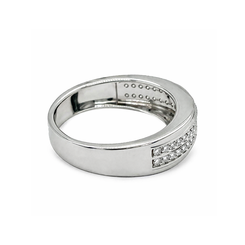 10K White Gold 0.38TDW Diamond Ladies Wedding Band