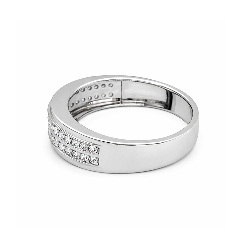 10K White Gold 0.38TDW Diamond Ladies Wedding Band
