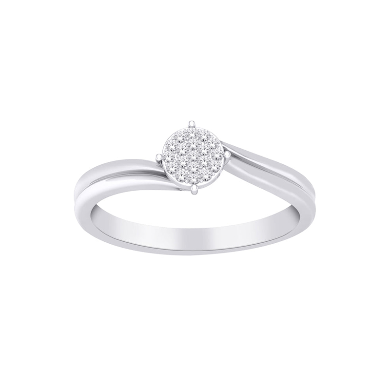 10K White Gold 0.05TDW Diamond Promise Ring