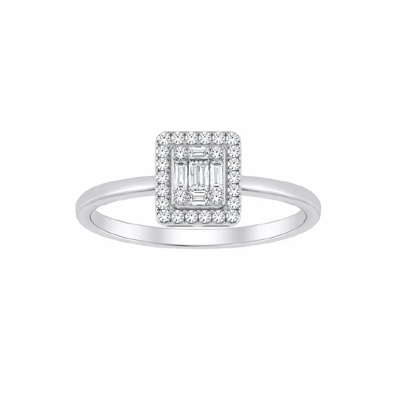 10K White Gold 0.20TDW Diamond Promise Ring