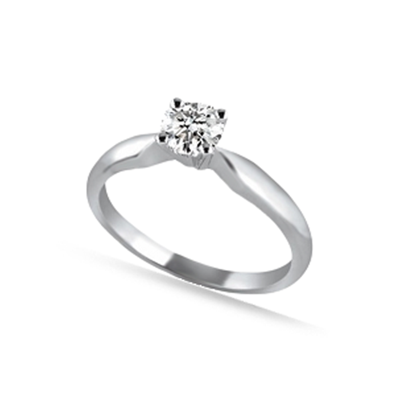 0.25CT Sparkling Canadian Diamond Solitaire Ring in 10K White Gold