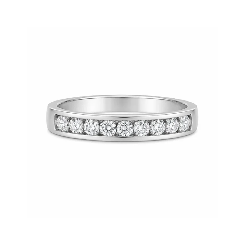 1.00TDW diamond Comfort fit Anniversary &amp; Wedding Band in 14k white Gold