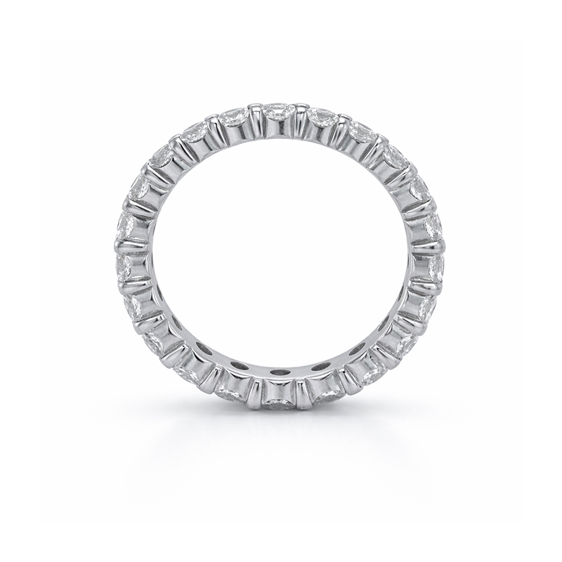 14k White Gold 2.00TDW Diamond Full Eternity Band