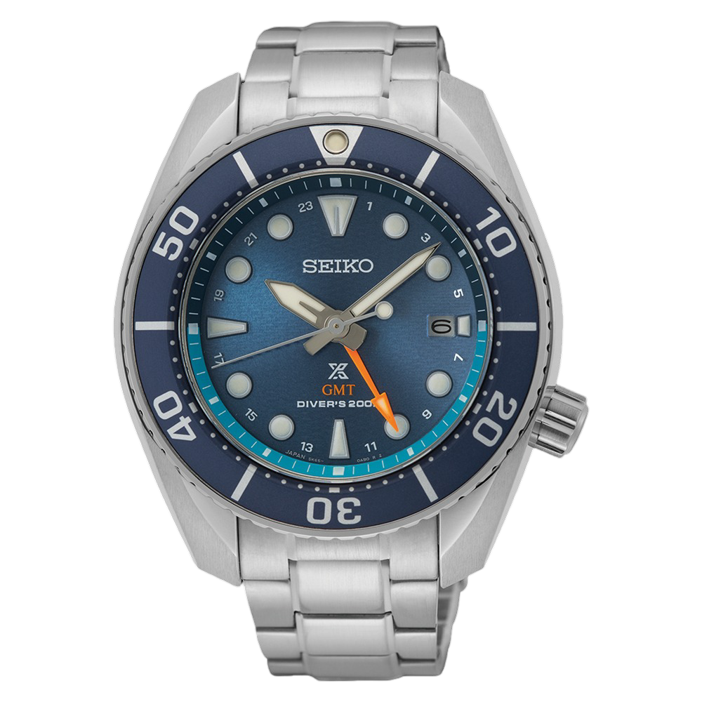 Seiko Prospex &quot;Sea&quot; Solar GMT Men&#39;s Watch SKF001J1