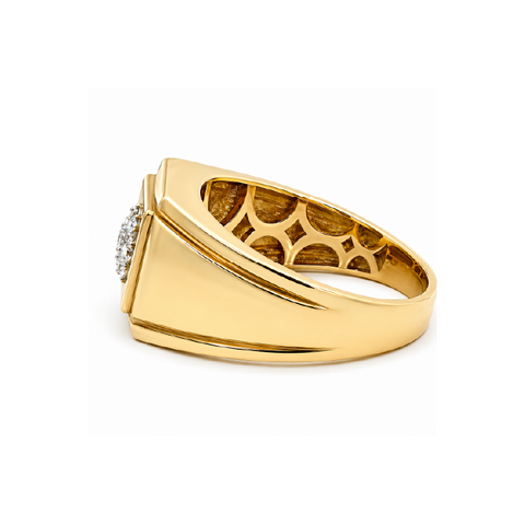 0.50CT 10K Yellow Gold Men’s Diamond Ring