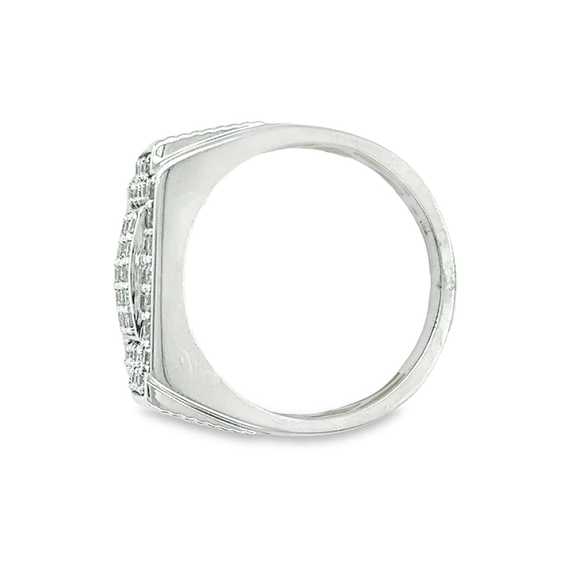 10K White Gold 1.00TDW Men's Diamond Ring