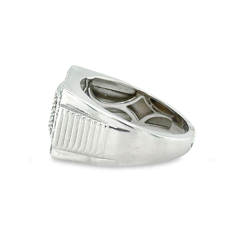 10K White Gold 1.00TDW Men's Diamond Ring