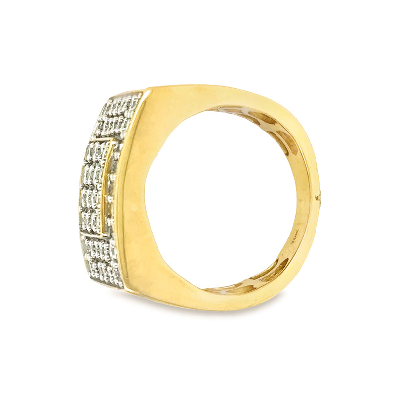 Stunning 2.00TDW Men's Diamond Ring in Lustrous 10K Yellow Gold