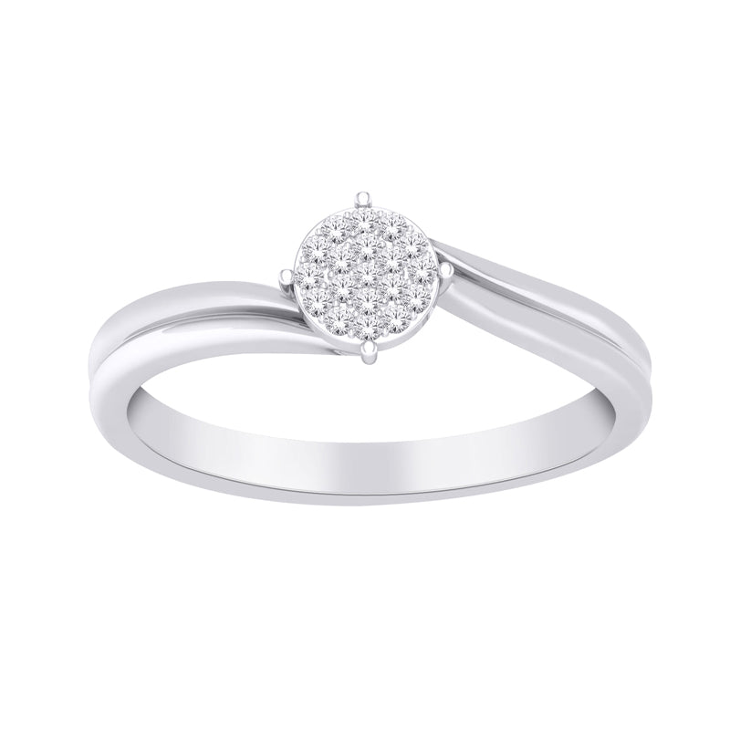 10K White Gold 0.05TDW Diamond Promise Ring