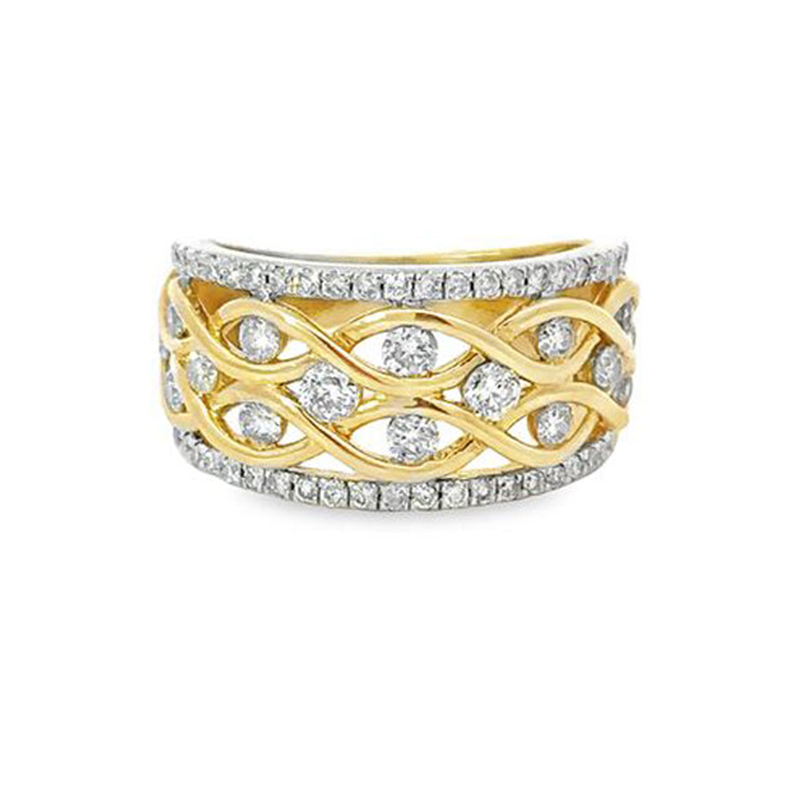10K Yellow Gold 1.00TDW Diamond Band